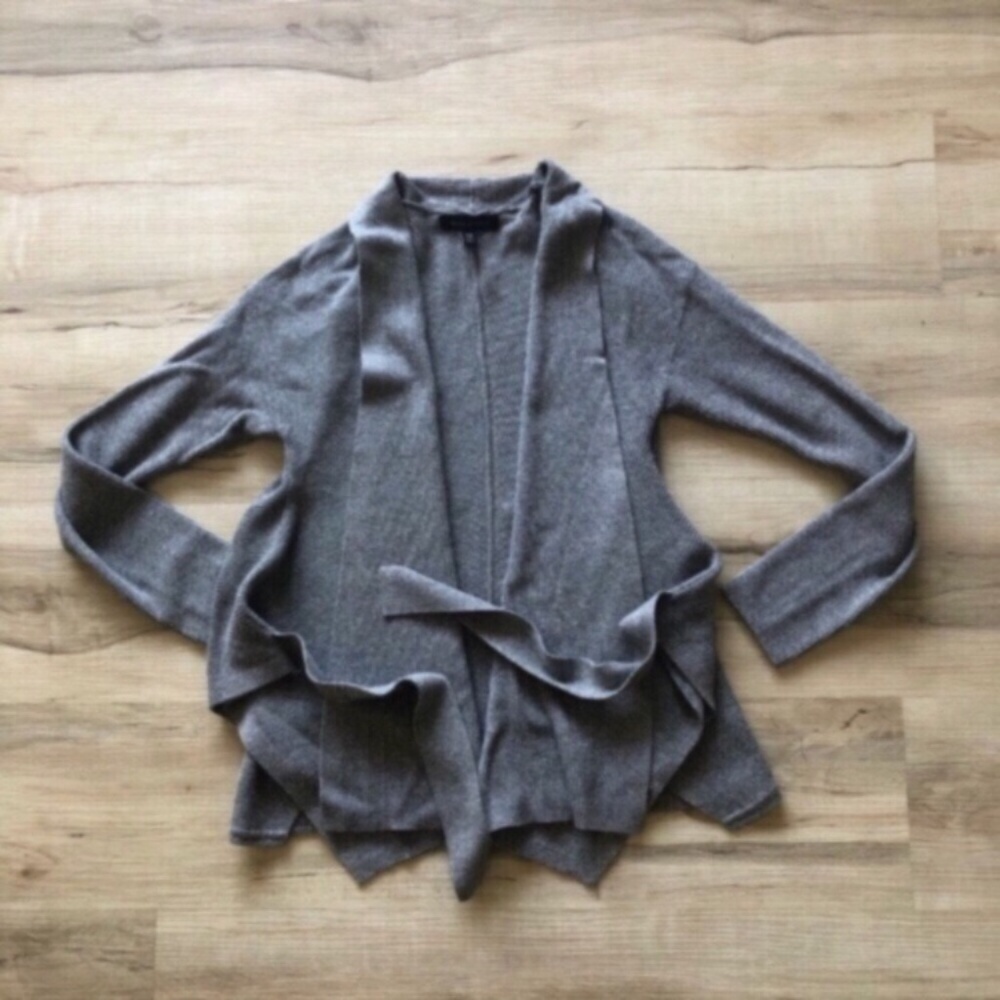 Banana Republic Women's Gray Draped Cardigan